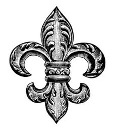 Fleur de lis background clipart - Clipartix