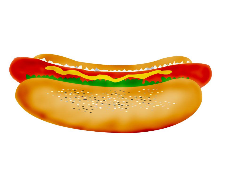Funny Hot Dog Clipart