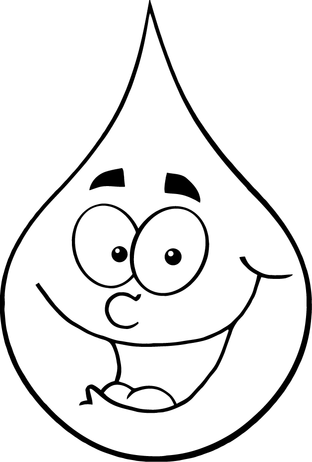 Free Water Drop Colouring Pages - ClipArt Best