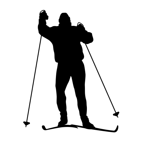 SKI DECALS (Wall Decor) Skiing Silhouette Vinyl Decals, Ski ...