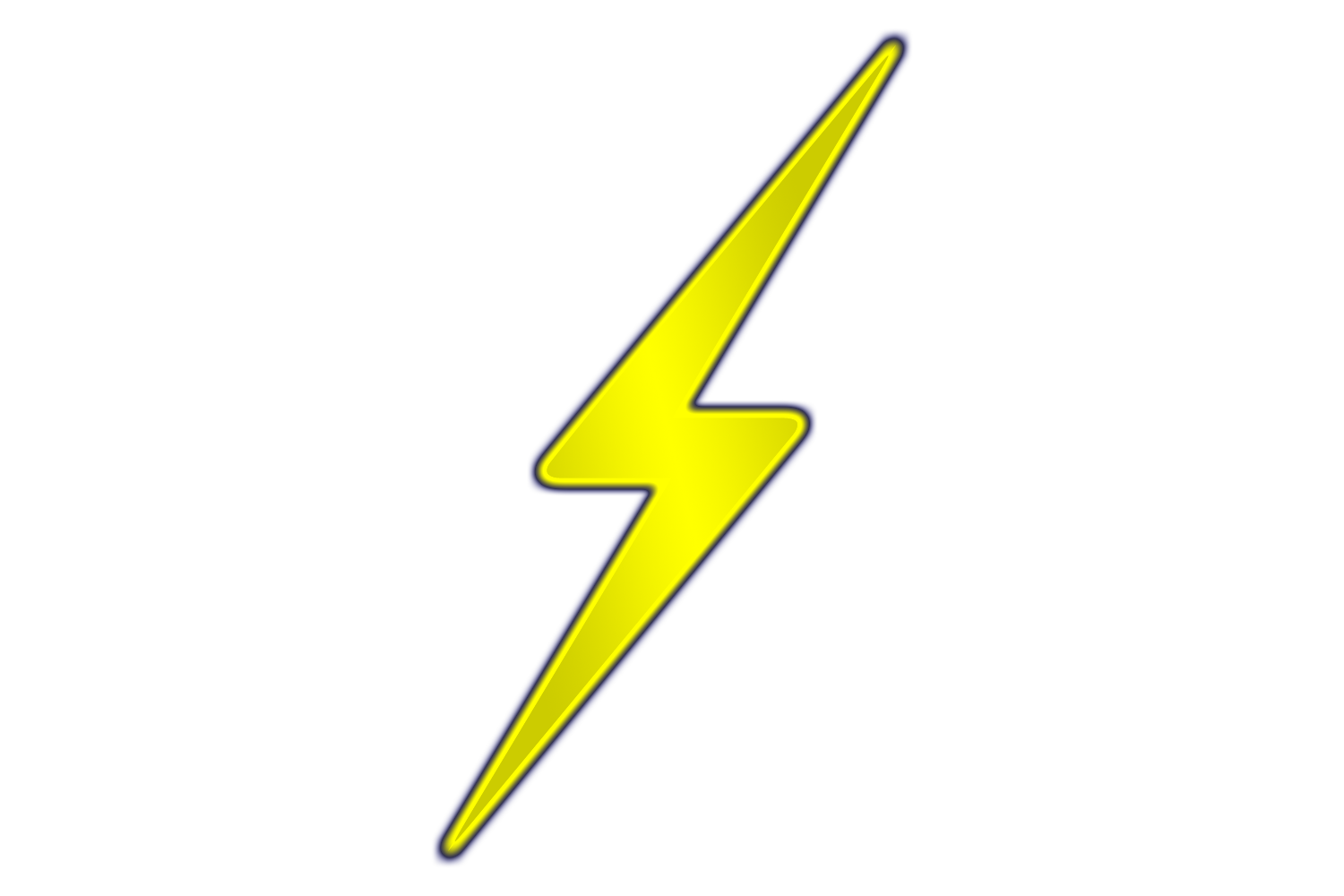 Lightning bolt lightning silhouette clipart image #15954