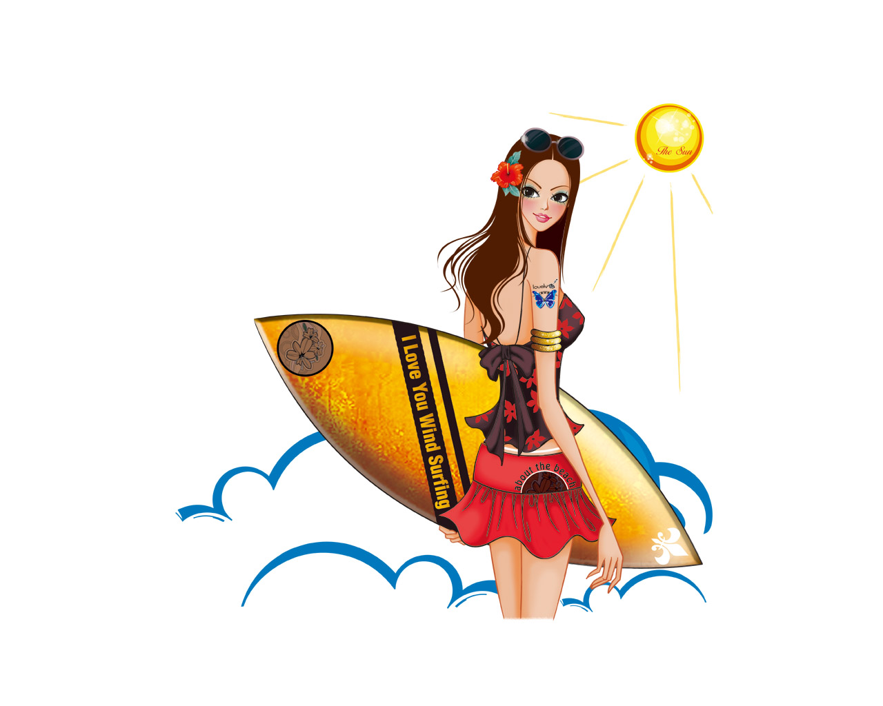 Wallpapers Hd Surf Girls - wallpaper