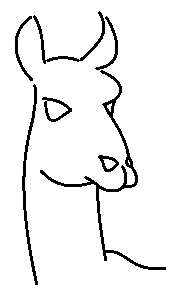 Llama Outline - ClipArt Best