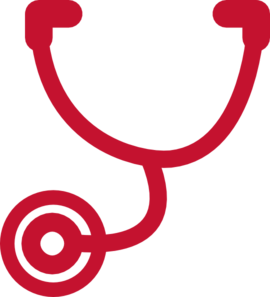 Red Stethoscope Clip Art - vector clip art online ...