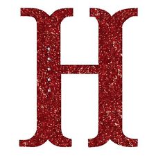 glitter red letters