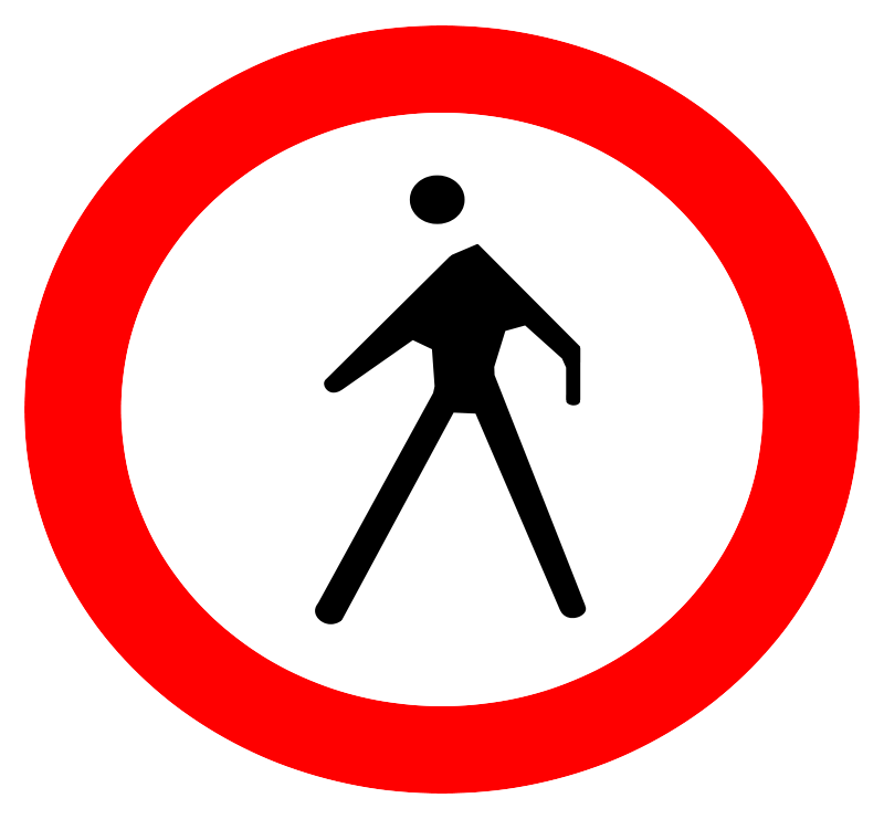 Clipart - no entrance sign martin 01r