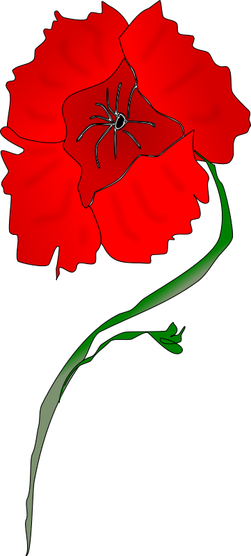 Clipart - Freeform Poppy