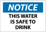 Signs and Tags General Safety Water - Safe / Non-Potable / Conserve