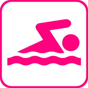 Swimming Icon Pink clip art - vector clip art online, royalty free ...