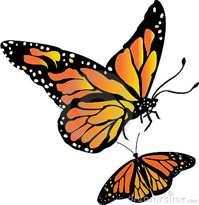 Clipart of monarch butterfly