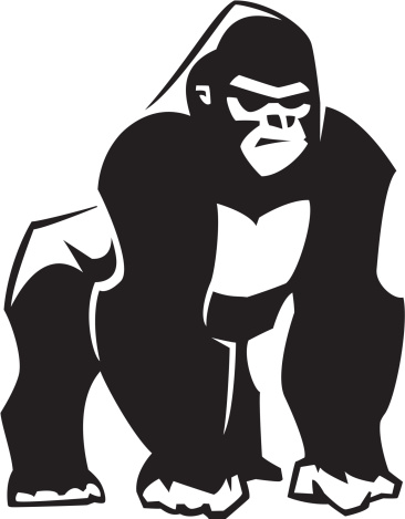 Silverback Gorilla Cartoon Clipart - ClipArt Best