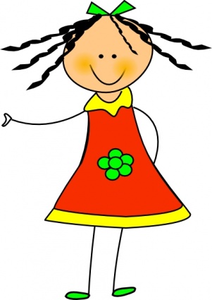 Little Girl Dress Clipart - Free Clipart Images