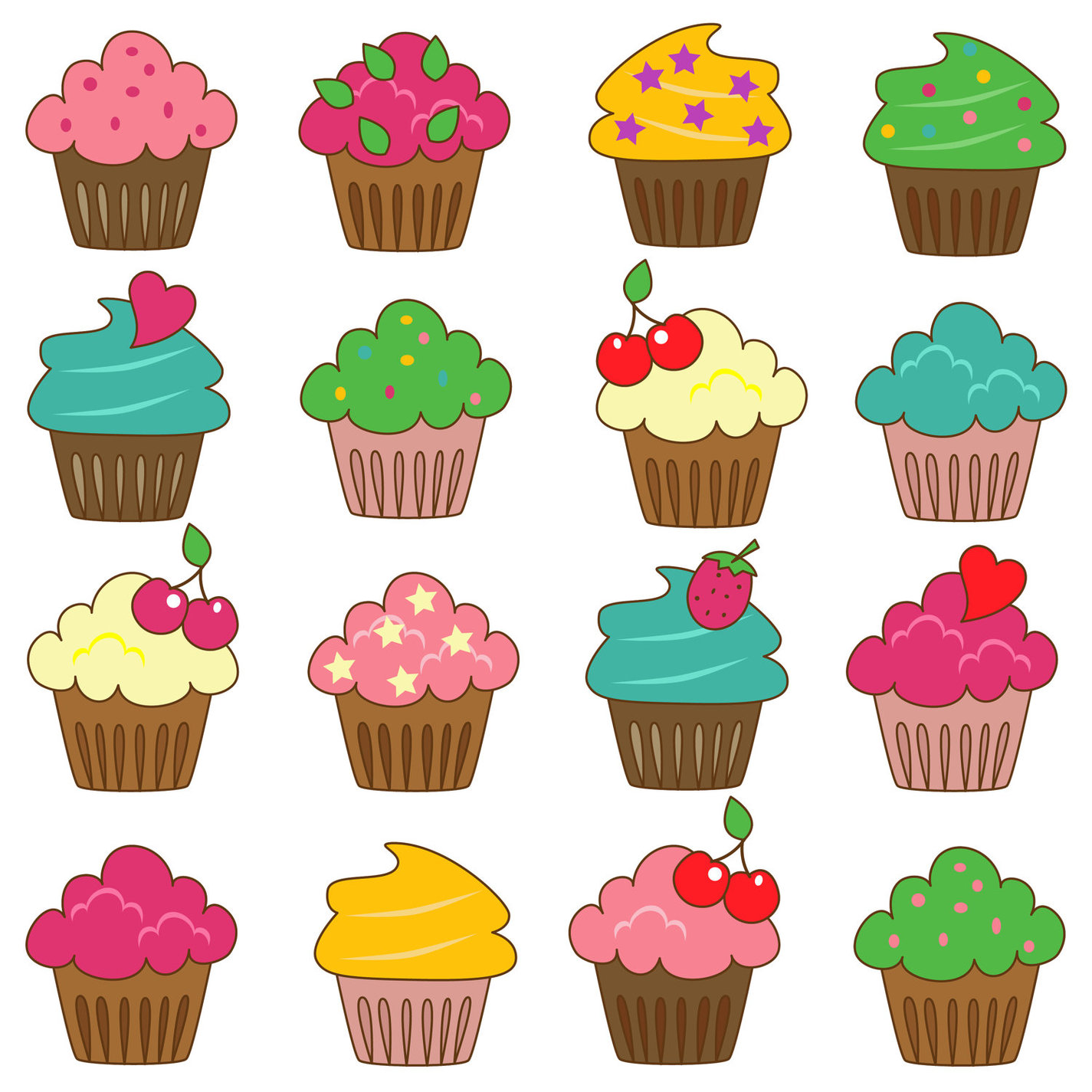 Cupcake Kartun Clipart - Free to use Clip Art Resource