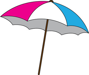 Beach umbrella clipart