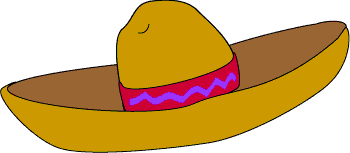Mexican sombrero clipart