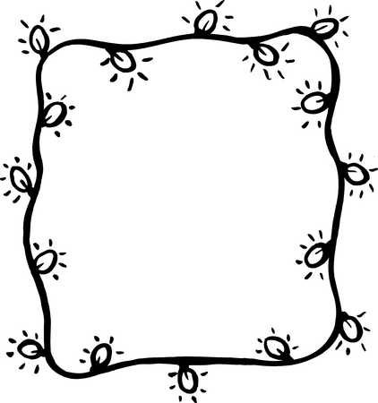 black and white christmas clipart borders