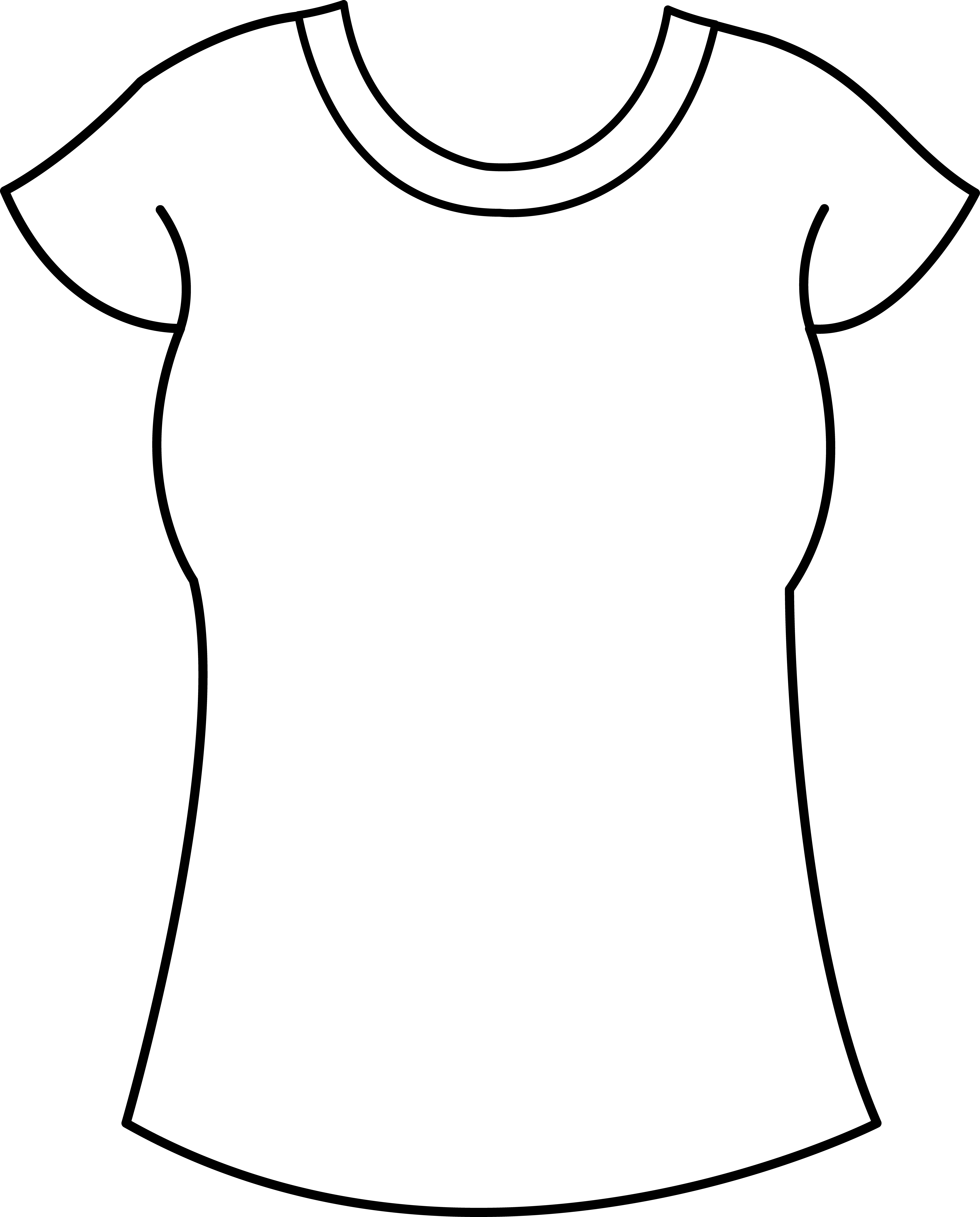 Best Photos of T-Shirt Template Clip Art - T-Shirt Outline ...