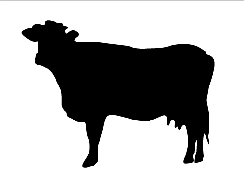 Cow silhouette clip art