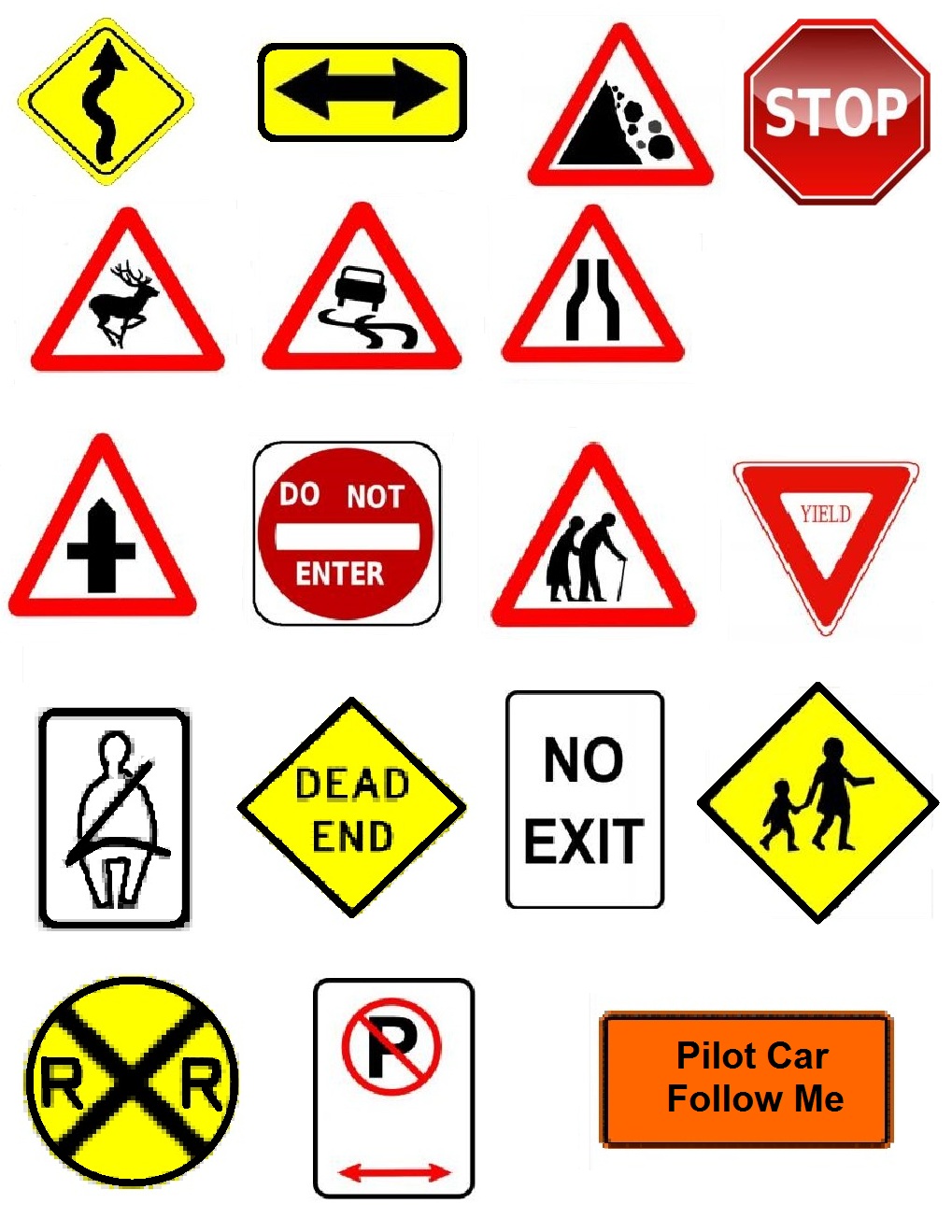 Traffic Signs Clipart