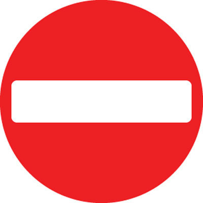 No Entry road traffic signs RA1 - 56573 - Proshield Safety Signs