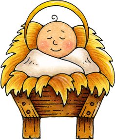 Cartoon baby jesus clipart