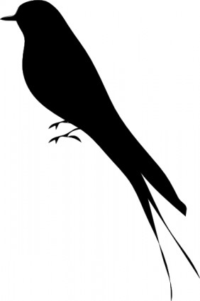 Bird Stand Tree Vine Silhouette clip art Free vector in Open ...