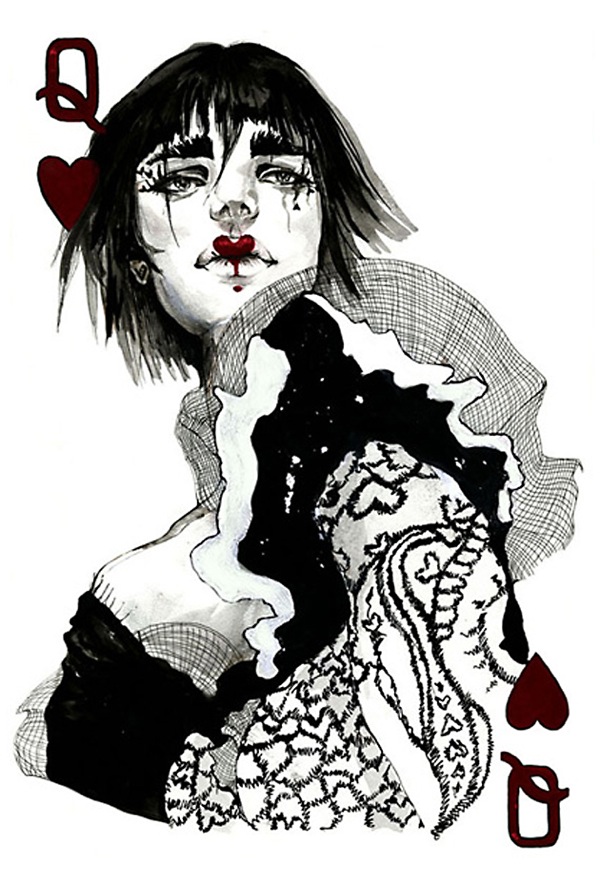 Imgs For > Queen Of Hearts Designs