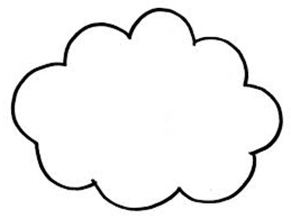 Cloud Coloring Pages - Drawing inspiration