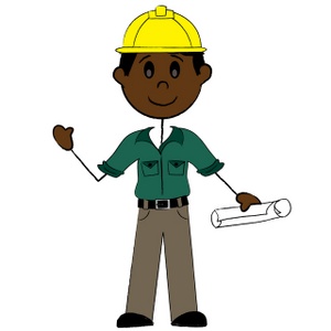 Contractor Clipart Image - clip art illustration of an African ...