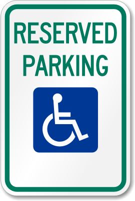 5 in. x 8 in. Handicapped Parking Violation Stickers You are ...