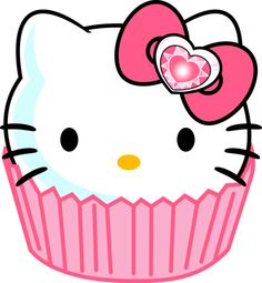 Hello Kitty Cupcake Svg - ClipArt Best