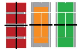 Blank Tennis Court Diagram - ClipArt Best