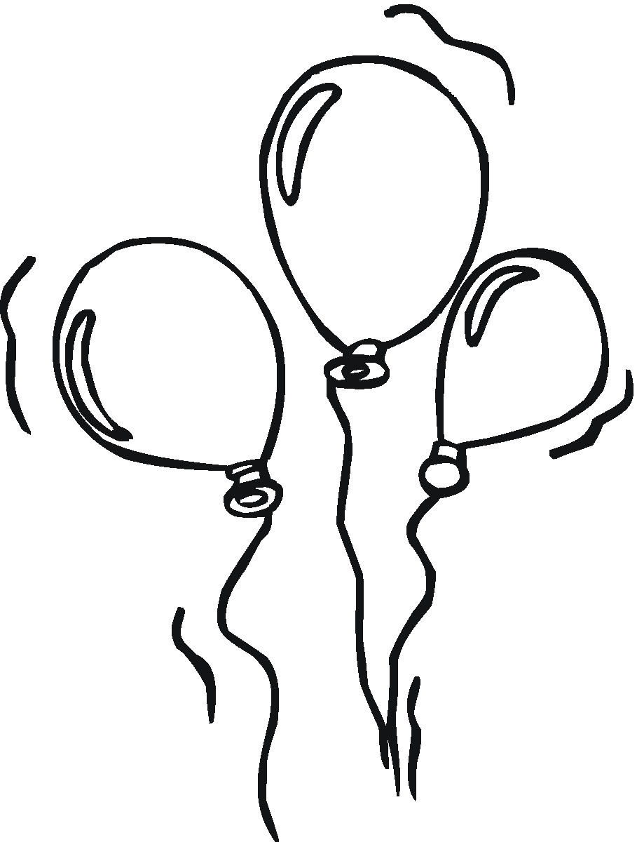 Balloons Clipart Black And White - ClipArt Best