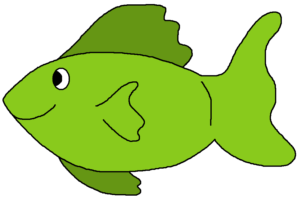 Green fish background clipart