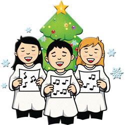 Christmas carols clipart free