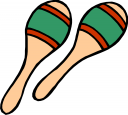 Royalty Free Maracas Clipart