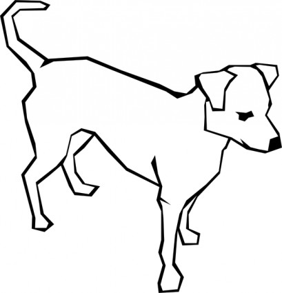Dog Simple Drawing clip art Vector clip art - Free vector for free ...