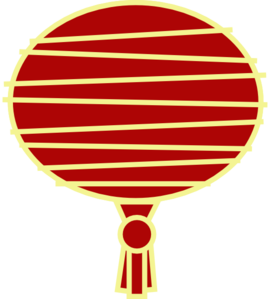 Red Paper Lantern Clip Art - vector clip art online ...