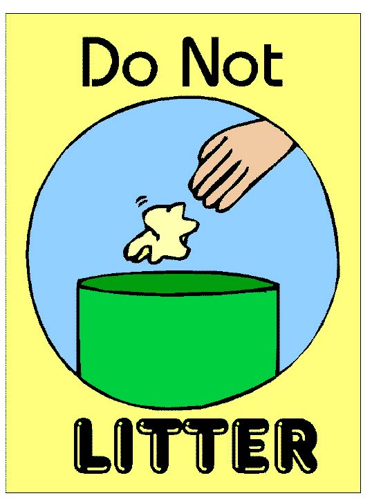 Do Not Litter Signs ClipArt Best