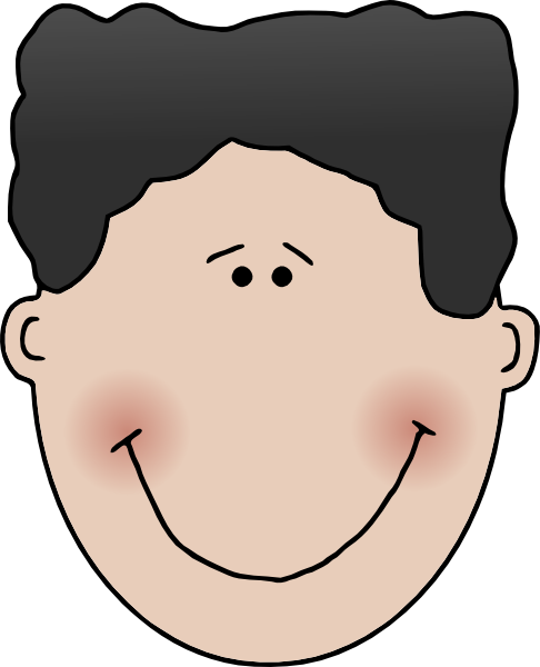 Boy Face clip art Free Vector