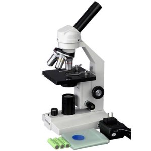 AmScope 40x-1000x Student Compound Microscope - LED Cordless ...