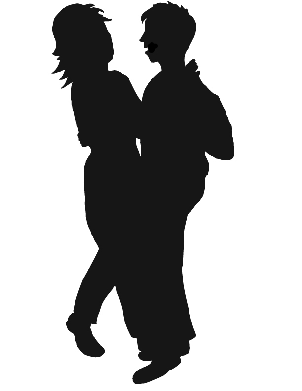 Couples Silhouettes Clip Art