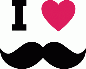 Silhouette Online Store - View Design #41509: 'i love mustache' phrase