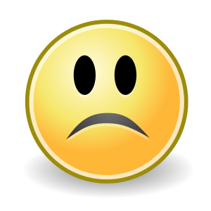 Clipart - tango face sad