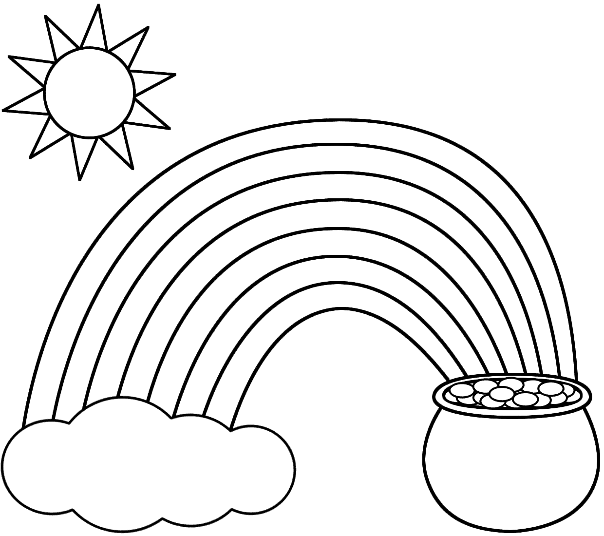 cloud and sun Colouring Pages (page 2)