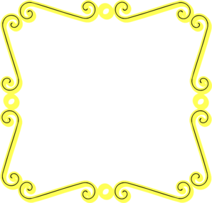 Yellow Scroll Border clip art - vector clip art online, royalty ...