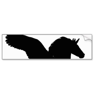 Unicorn Bumper Stickers, Unicorn Car Decals