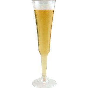 Fluted Disposable Champagne Glasses - 6 oz.: Pack of ...