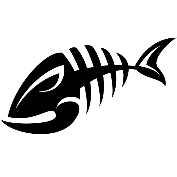 Fish bone vector clip art 