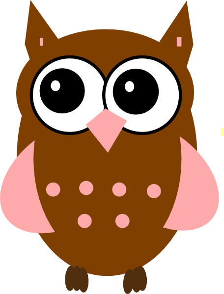 Pink And Brown Owl Clipart - Free Clipart Images